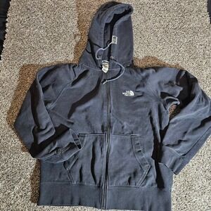 The North Face Mens Black Half Dome Full‎ Zip Hoodie Sweatshirt Small APSK